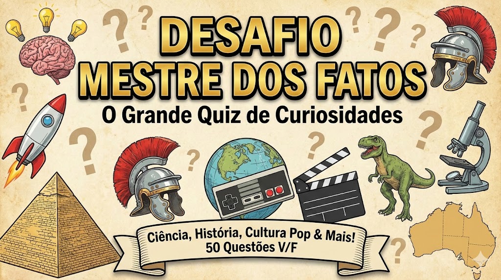 Desafio Mestre dos Fatos: O Grande Quiz de Curiosidades